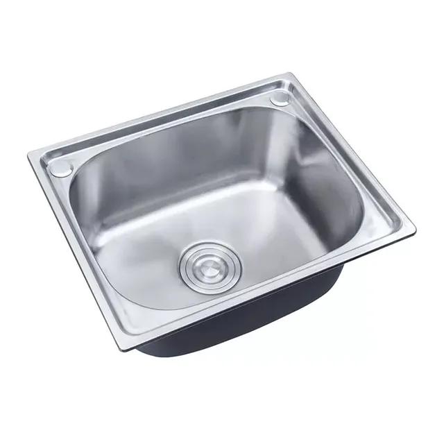 Stainless stain single bowl kitchen sink