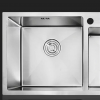 HD double bowl aluminum kitchen sink - Image 3