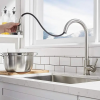 Stainless steel single handle pull out kitchen faucet - Image 3