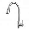 Stainless steel single handle pull out kitchen faucet - Image 2
