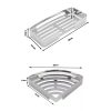 Sus 304 stainless steel straight and corner bathroom organizer - Image 3