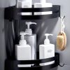 Sus 304 stainless steel straight and corner bathroom organizer - Image 4